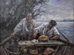 3 Pescari In Barca De Nicolae Darascu